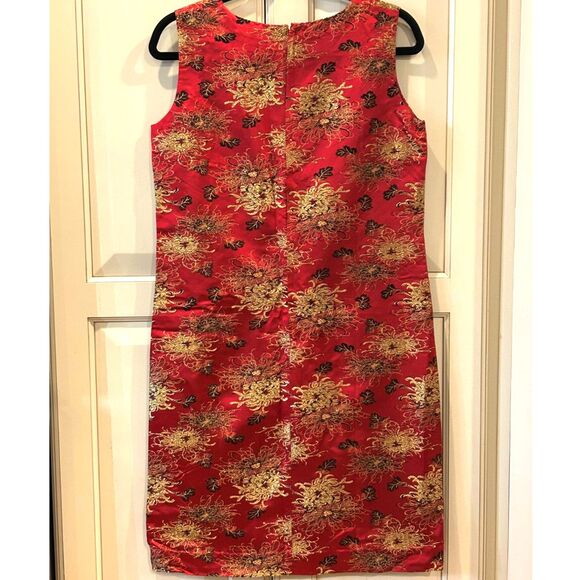 Vintage Red Satin Jacket and Dress - Size Small - Picture 3 of 6